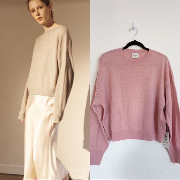 Le Kasha Modena Cashmere Sweater - Pink Size Large - Picture 6 of 12
